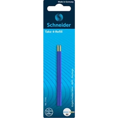Imagen de Schneider Take 4 Recambio para bolígrafo, color azul 2 unidad