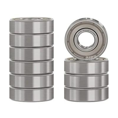 Imagen de XiKe 10 piezas 694ZZ Mini Rodamiento de bolas 4x11x4mm Doble cierre metálico y Acero al cromo Pre lubricados, 694 2Z Rodamientos rígidos a con retenes.