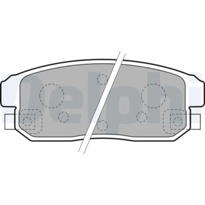 Imagen de DELPHI LP1829 Juego de pastillas freno con avisador acústico desgaste Chapa antichirridos sin accesorios MAZDA: RX 8, SUZUKI: Ignis 2, I