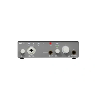 Imagen de Steinberg IXO12, interfaz de audio USB 2.0 2x2 con un preamplificador micrófono, incluye paquete software Cubase AI y Cubasis LE