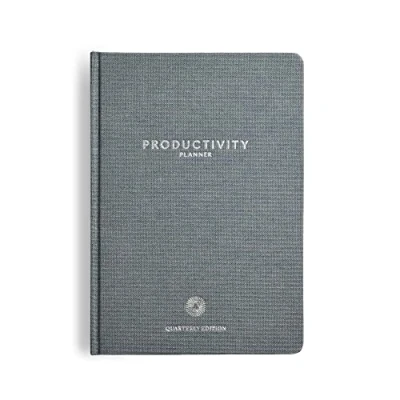 Imagen de Intelligent Change A5 Quarterly Productivity Planner (3 Months) 90 Day Life for Focus and Time Management Project Organizer with Habit Mood Trackers Minimalist Black Notebook