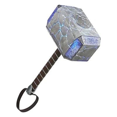 Imagen de Hasbro Marvel Legends Series Mighty Thor Martillo electrónico Premium Mjolnir con Efectos de Luces y Sonidos para Juegos rol