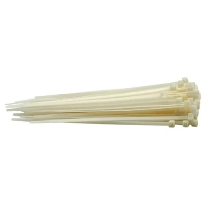 Imagen de Draper 70394 Bridas de nailon (4,8 x 200 mm, 100 unidades), color blanco