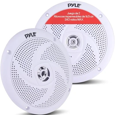 Imagen de Waterproof Rated Marine Speakers, Low Profile Slim Style Speaker Pair, 6.5&#039;&#039; Inch (240 Watt)