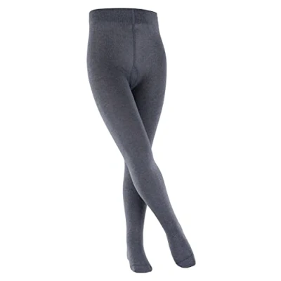 Imagen de ESPRIT Foot Logo K TI algodón gruesa unicolor 1 pieza, Pantimedias Unisex niños, Azul (Navy Blue Melange 6490), 110 116