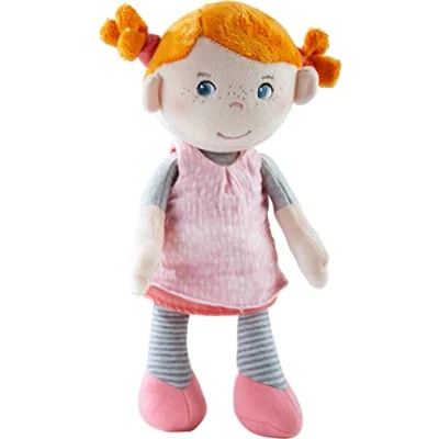 Imagen de HABA 305815 Juna Muñeca de Tela Suave, para bebés a Partir 6 Meses, Nacimiento o Bautizo