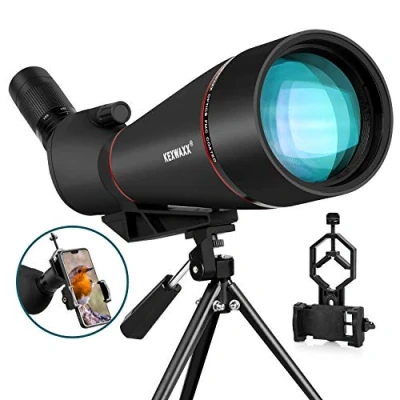 Imagen de Telescopio Terrestre Potente 100mm 25 75X Zoom Impermeable FMC BAK4 Prisma Astronomico Profesional Monocular con Trípode y Adaptador de Smartphone Negro