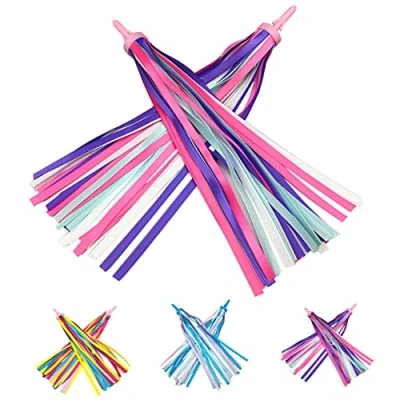 Imagen de PLATT Bike Handlebar Streamers, Serpentinas para Manillar de Bicicleta,Kids Scooter Cintas Colores Bicicleta Cinta Borla