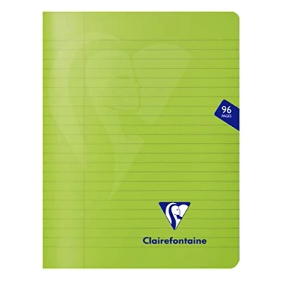 Imagen de Clairefontaine Mimesys Cahier agrafé 170x200mm Ligné avec marge 96 pages Coloris Assortis Lot de 10
