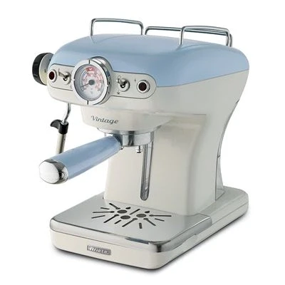 Imagen de Cafetera express Ariete 1389 Vintage, 15 Bar, 900 W, 0.9 L, 2 Tazas, Azul