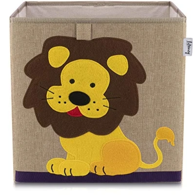 Imagen de Lifeney Caja de almacenamiento león poliéster, 330 x mm, 5 años garantía, colorida, práctica y duradera