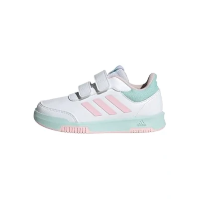 Imagen de adidas Tensaur Hook and Loop Shoes, Zapatillas para Correr, FTWR White Semi Flash Aqua Clear Pink, 28.5 EU