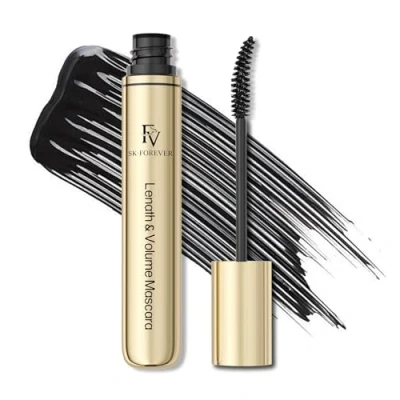 Imagen de FV Máscara de Pestañas Volumen y Longitud Waterproof, Larga Duración, Efecto Postizas, Cruelty Free, Negro
