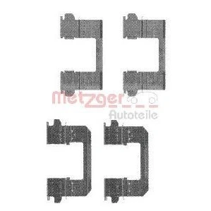 Imagen de METZGER 109 1736 Kit de accesorios, pastillas frenos NISSAN: Qashqai / Qashqai+2 I, X Trail