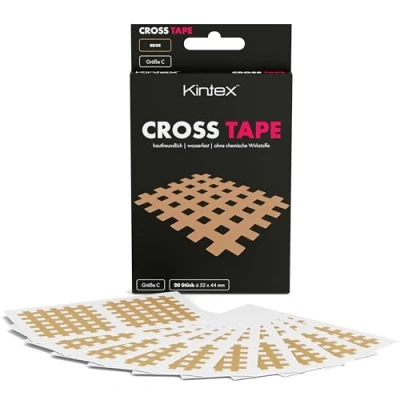 Imagen de Kintex Cross Tape, 3 colores, tamaños, o mixto, acupuntura, gatillo, punto de dolor, parche cuadriculado