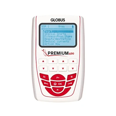 Imagen de Globus Premium 400, Elettrostimulador de 4 Canales con 258 programas para el Deporte y Cuidado la Belleza