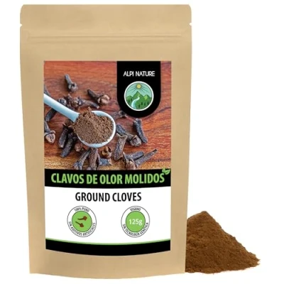 Imagen de clavo molido (125g), en polvo suavemente, 100% puro de forma natural y secado suavemente