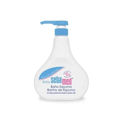 Imagen de Sebamed Baby baño Espuma 500ml de suave sin jabón para la piel sensible y delicada del bebé, indicada uso diario