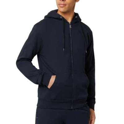Imagen de FM London Hyfresh sudadera con cremallera para hombre, Azul Marino, XL