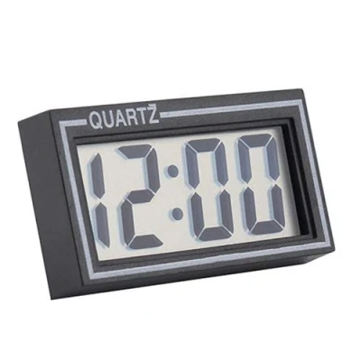 Imagen de Vektenxi reloj digital electrónico de para coche, pantalla LCD digital, tablero instrumentos, escritorio, fecha, hora, calendario, pequeño