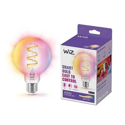 Imagen de WiZ Plafón led inteligente SuperSlim 22W a todo color, Wi Fi, compatible con Alexa y Google Home, tecnología SpaceSense Matter, Negro