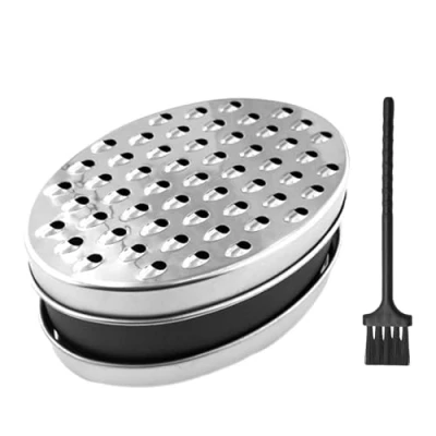 Imagen de NyxSeat 1 rallador, cepillo pequeño, rallador de acero inoxidable, jengibre, cocina, queso