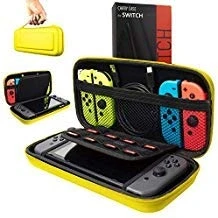 Imagen de Orzly Estuche de Transporte Compatible con Switch y New OLED Console Amarillo Protector Duro portátil Viaje Bols