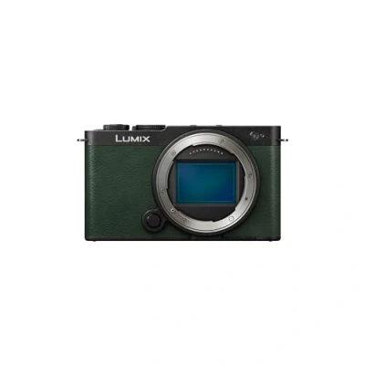 Imagen de Panasonic Lumix DC S9E G Cámara para Vlog con Fotograma Completo y Puerta Abierta sin Espejo, 24,2 MP, Vídeo 6K/4K, PDAF 779 Puntos, Estabil. Imagen, Angulo Libre, WiFi 5 GHz, Verde, Cuerpo