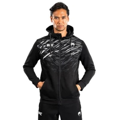 Imagen de Venum UFC Authentic Fight Night 4.0 Replica MENS Hoodies FULL ZIP Sudadera con cremallera, Hombre, Talla: Large, Black