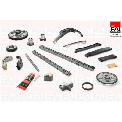 Imagen de FAI AutoParts TCK41 Juego de Cadena distribución con juntas, ruedas dentadas Símplex, Dúplex, rodillos NISSAN: X Trail, Almera Tino