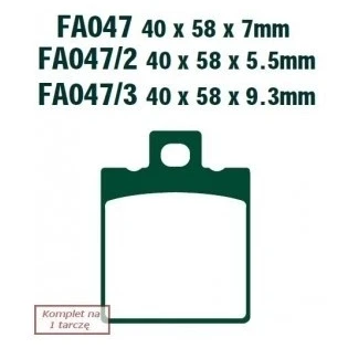 Imagen de EBC Brakes FA047TT Juego de pastillas freno
