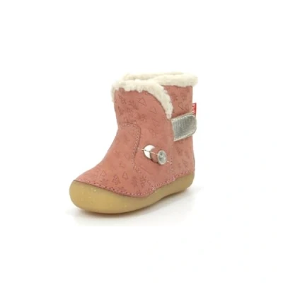 Imagen de Kickers SO Windy Zapatos de bebé para niños, Talla: 22, Corail