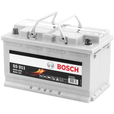 Imagen de BOSCH S5 0 092 S50 110 Batería de arranque 12V 85Ah 800A B13 AUDI: A4 B6 Berlina, A3 Hatchback, B7 VOLKSWAGEN: Golf 6, 4, 5