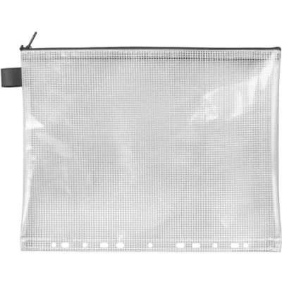 Imagen de VELOFLEX 2707300 bolsillo A4 con cremallera, transparente, de material EVA reforzado tejido, 1 para documentos archivar