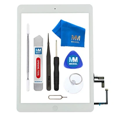Imagen de MMOBIEL Digitalizador Compatible con iPad Air 9.7 Plg. 2013 (Blanco) Ensamble Pantalla táctil Frontal pulg. Incl. Kit de htas.