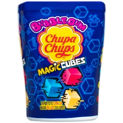 Imagen de Chupa Chups Magic Cubes Chicle Infantil Cubos Mágicos Multicolor, 6 botes 86g
