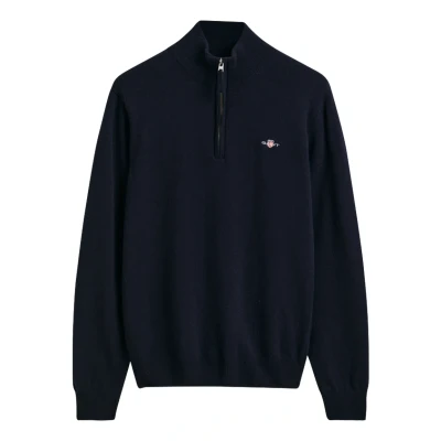 Imagen de GANT Casual HALF Jersey de punto, Hombre, Talla: Small, Evening blue