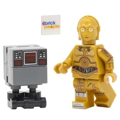 Imagen de LEGO Star Wars: Minifigura C 3PO con droide Gonk (GNK)