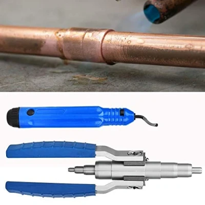 Imagen de Expansor de tubo cobre, Protable 1/4&quot;5/16&quot; 3/8&quot;1/2&quot; 5/8&quot;3/4&quot; 7/8&quot;Expansor cobre con Herramienta desbarbado tubos instalación aire acondicionado