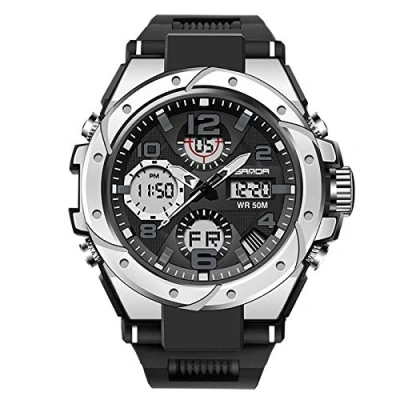 Imagen de RORIOS Relojes Deportivos para Hombre Resistente al Agua Digital Militares Multifuncional Militar Reloj