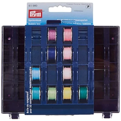 Imagen de Prym Bobbin Box, Blue, Purple, Transparent, Pack de 1 Unidad