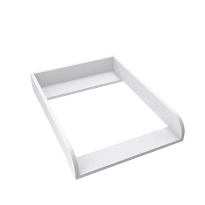 Imagen de regalik Cambiador para Hemnes, Accesorio Cómodas de 50 cm, Desmontable Cambiador, Paneles Frontales Redondeado, Blanco, Material ABS 2 mm, 72 cm x 54