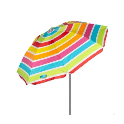 Imagen de Aktive sombrilla de playa inclinable rayas uv50