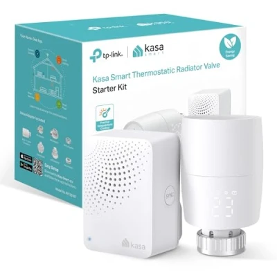Imagen de Termostato de radiador Inteligente TP Link Kasa, con concentrador para hasta 32 radiadores, Ahorro energía, Control Tiempo y Temperatura, App, Compatible Alexa Google, fácil instalación