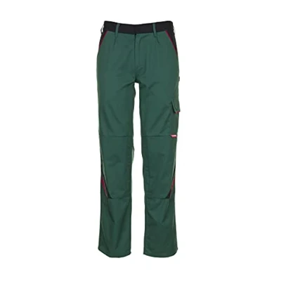 Imagen de Planam Highline Pantalones de trabajo para pintura, FR: 40 (Taille Fabricant: DE: 44), Vert (Grün/Schwarz/Rot)