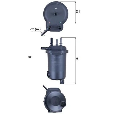 Imagen de MAHLE ORIGINAL KL 600D Filtro Combustible de tubería 8 8,0 RENAULT: CLIO 2, Kangoo I, I Express, SUZUKI: Jimny SUV