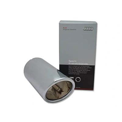 Imagen de Audi 8P0 071 771 Embellecedor deportivo del tubo de escape, color plata brillante