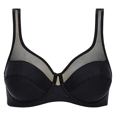 Imagen de DIM Generous Classic Underwire BRA Sujetador con aros, Mujer, Talla: 85E, Noir