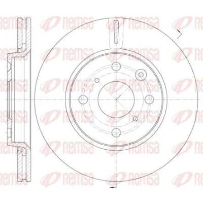 Imagen de REMSA 61003.10 Disco de freno Eje delantero 247, 247 20 4 ventilado TOYOTA: Aygo, PEUGEOT: 107 Hatchback, 108 CITROËN: C1 I, II