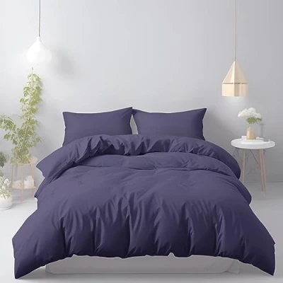 Imagen de LivinEase Funda Nordica 220 x 240 Microfibra Juego de Edredon 220x240 cm y 2 Fundas Almohada 65x65 nórdica Azul Marino